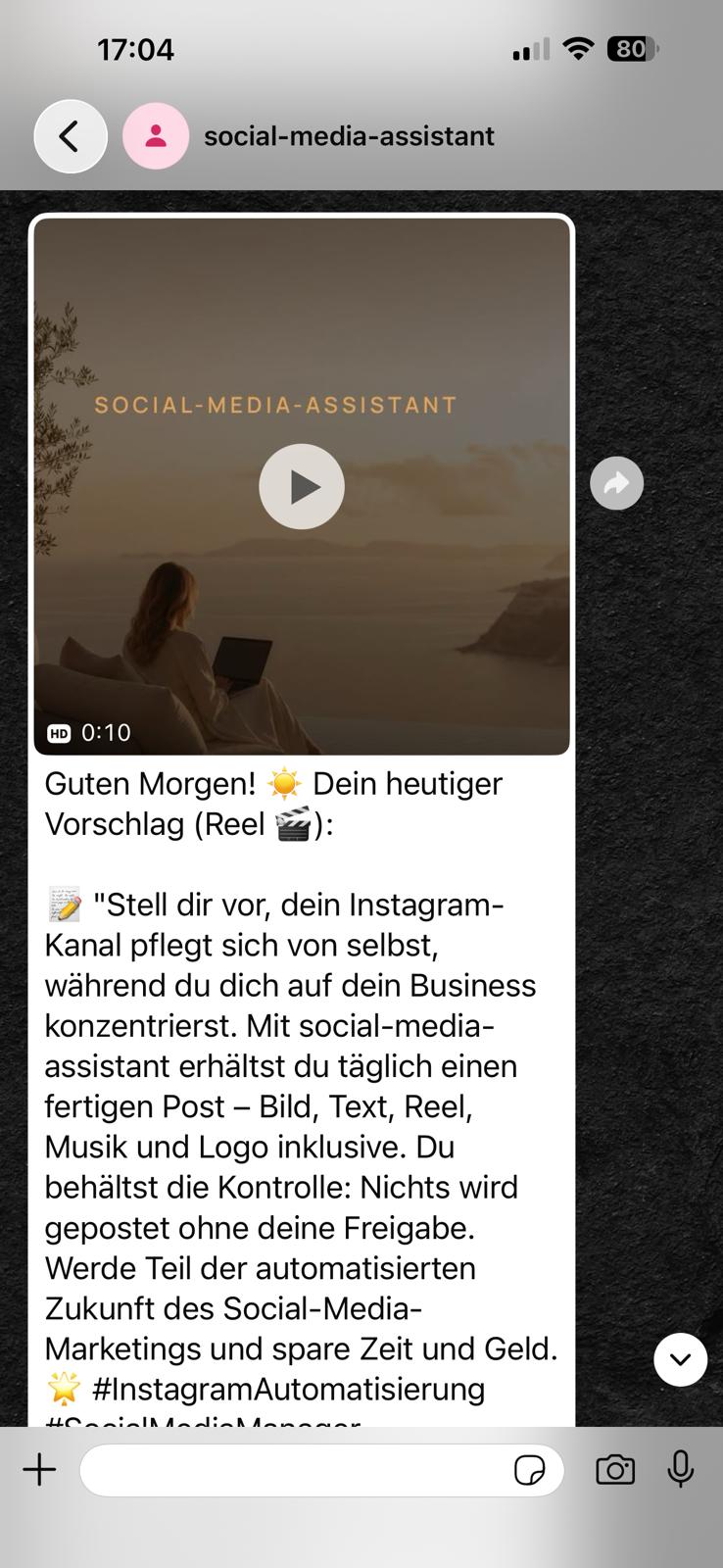 WhatsApp: täglicher Post-Vorschlag