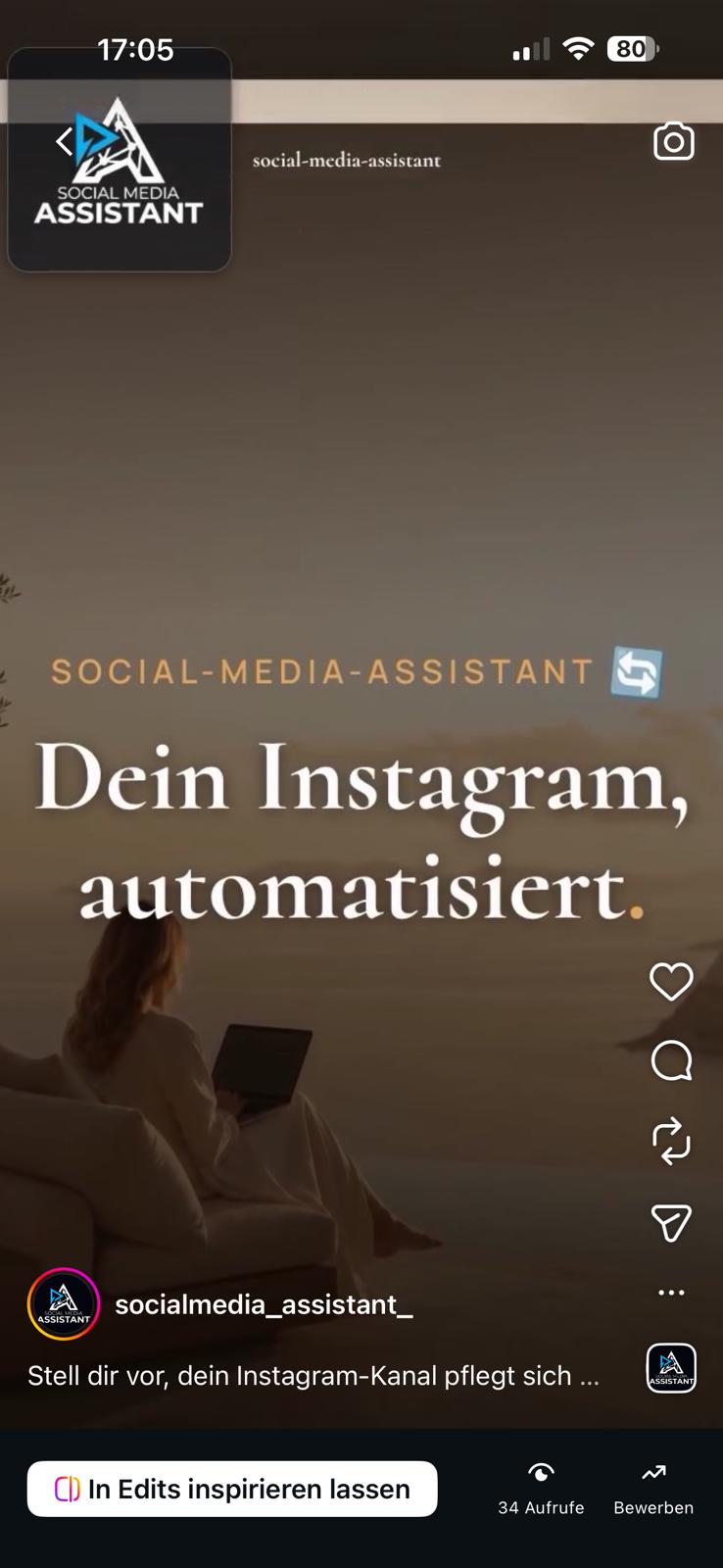 Instagram-Reel: Dein Instagram, automatisiert